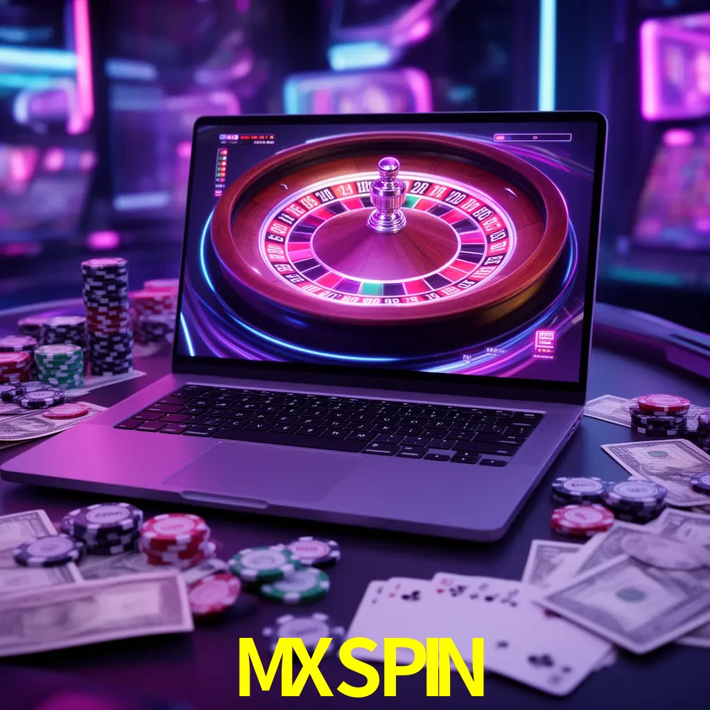 Centro móvil MXSPIN con casino, cajero, bonos, app y acceso de cuenta para México